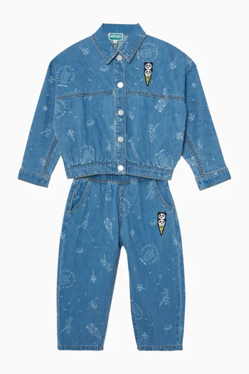 Panda Straight-leg Jeans in Cotton-denim