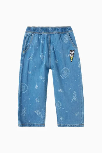 Panda Straight-leg Jeans in Cotton-denim