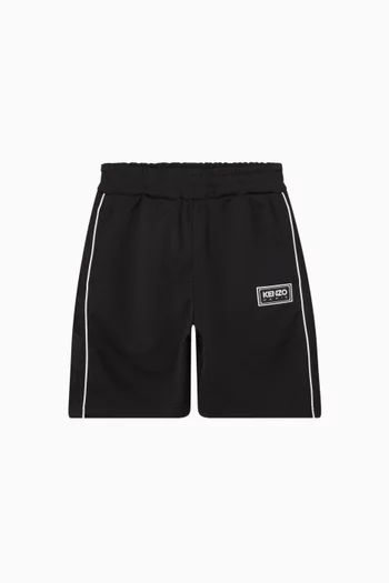 Logo Shorts in Technical Piqué