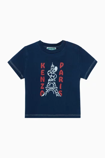 Graphic Logo T-shirt in Cotton