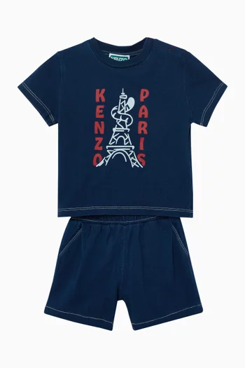 Logo Sweatshorts in Cotton
