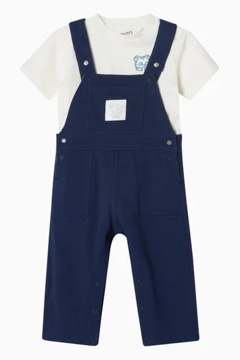 Tiger Pocket Dungaree Set