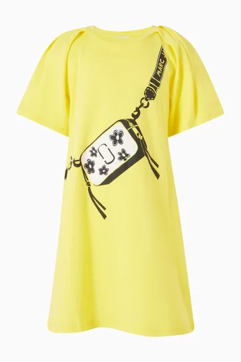 Bag Graphic-print Dress in Cotton Jersey