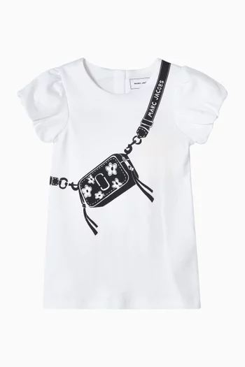 Bag Graphic-print Dress in Cotton Jersey