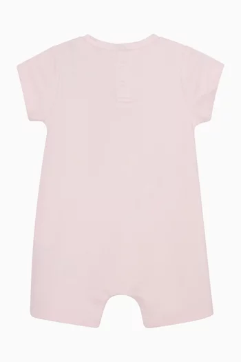Bag Graphic-print Romper in Cotton Jersey