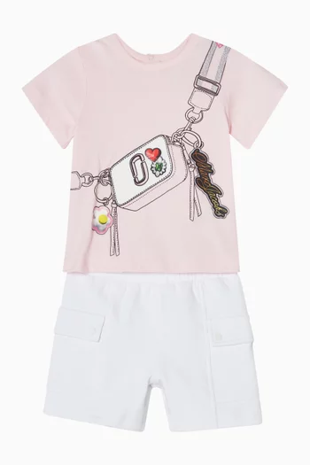 2-piece T-shirt & Shorts in Cotton