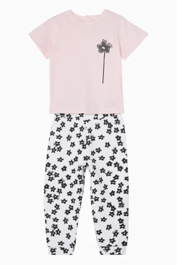 Flower Logo Leggings Set
