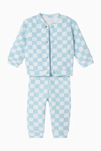 Checkered Tracksuit Set