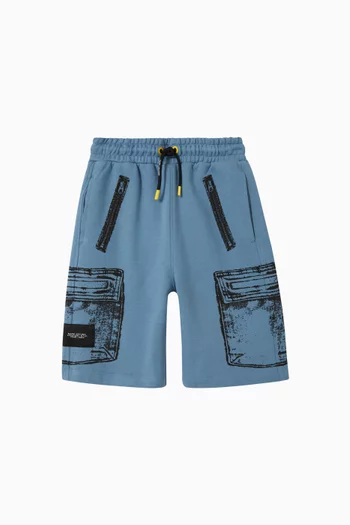 Logo Sweatshorts in Cotton