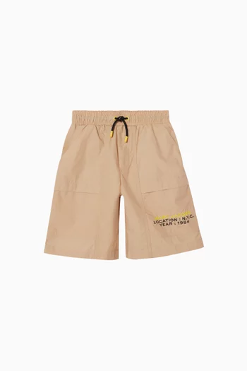 Logo Shorts in Cotton-blend