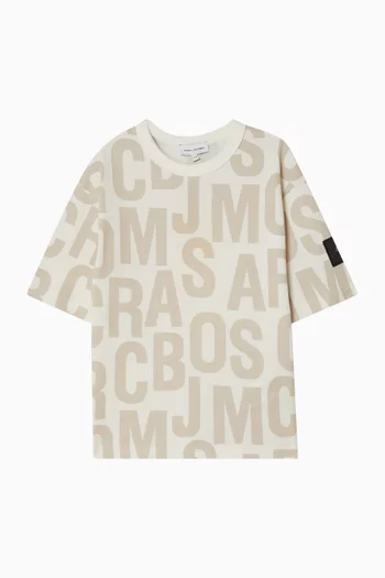 Monogram T-shirt in Organic Cotton-jersey