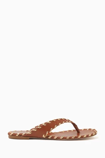 Flip Flops in Leather