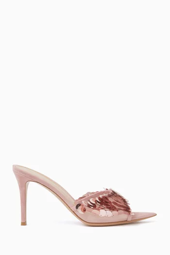 Burma 85 Sequin-embellished Mules