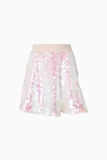 Mesh Sequin Skirt