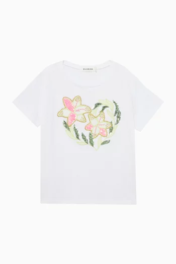 Floral Embellished T-Shirt