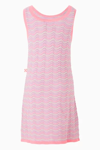 Straight-fit Dress in Cotton-knit