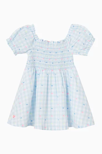 Gingham Dress in Cotton