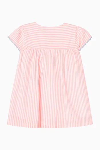 Appliqué A-Line Dress