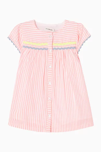 Appliqué A-Line Dress