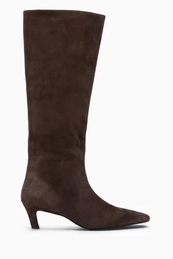 Evysa 50 Knee Boots in Suede