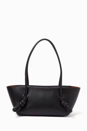 Fleca Baguette Shoulder Bag in Leather