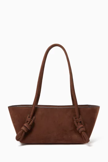 Fleca Baguette Shoulder Bag in Calf Nubuck