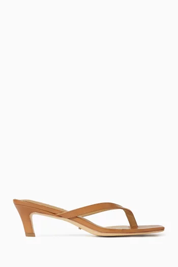Topaz 50 Thong Sandals in Leather
