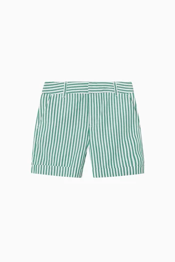 Striped Bermuda Shorts