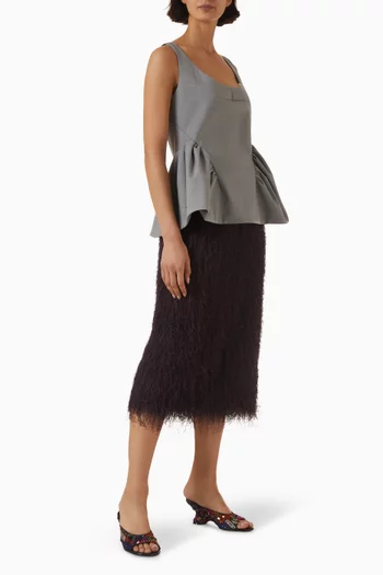 Sokna Tris Fringe Skirt