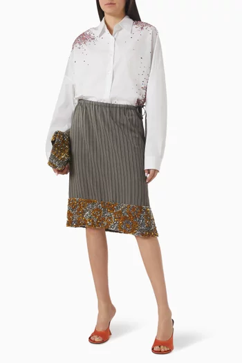 Sequin-embellished Skirt in Viscose