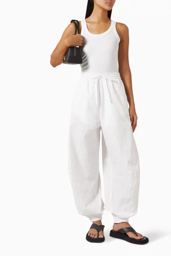 Volume Pants in Crushed-cotton