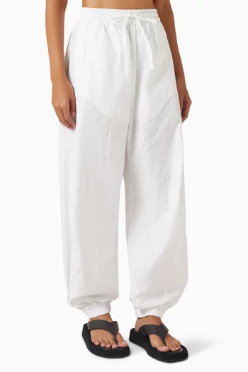 Volume Pants in Crushed-cotton