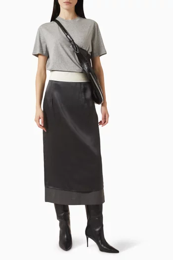 Slub Melange T-shirt in Cotton