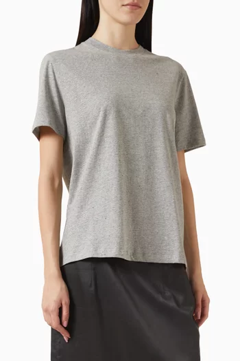 Slub Melange T-shirt in Cotton