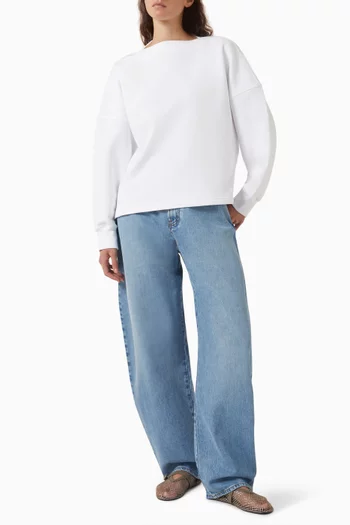 Boatneck Sweater in Knit
