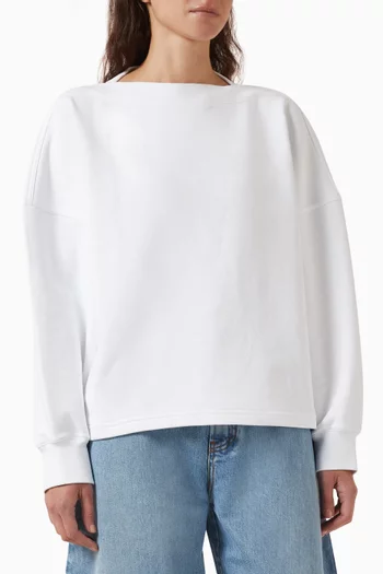 Boatneck Sweater in Knit