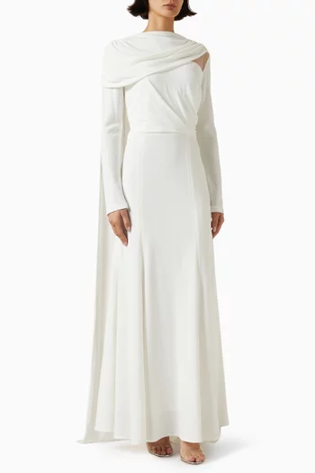Off-shoulder Fishtail Gown