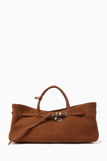 Grandma Used Top-handle Bag in Suede