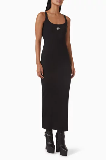 Moon Logo Dress in Jersey