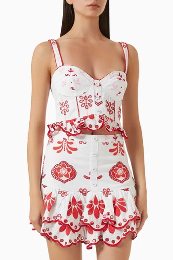 Zia  Embroidered  Top