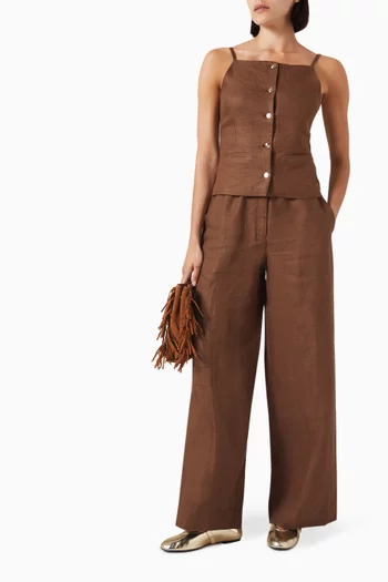 Piumacao Pants in Linen