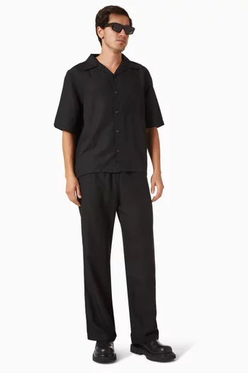 Pocket Shirt in Linen-blend