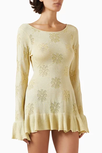 Rafaella Mini Dress in Cotton-blend