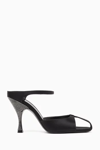 Hidden Gem 95 Mules in Satin