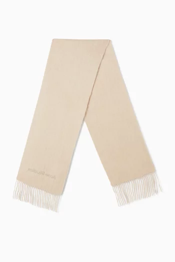 Logo Scarf in Alpaca Wool