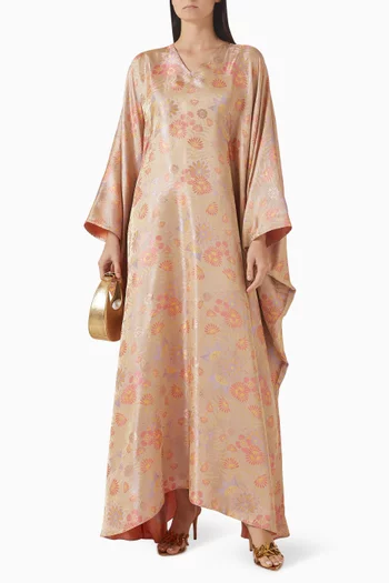 V-neck Dress in Jacquard