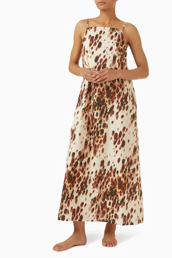 Square-neck Nightie in Cotton-voile