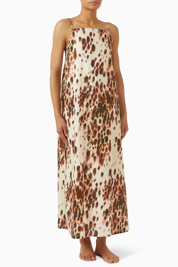 Square-neck Nightie in Cotton-voile