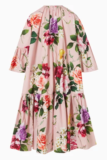 Floral Dress in Cotton-poplin