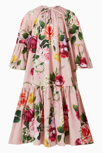 Floral Dress in Cotton-poplin